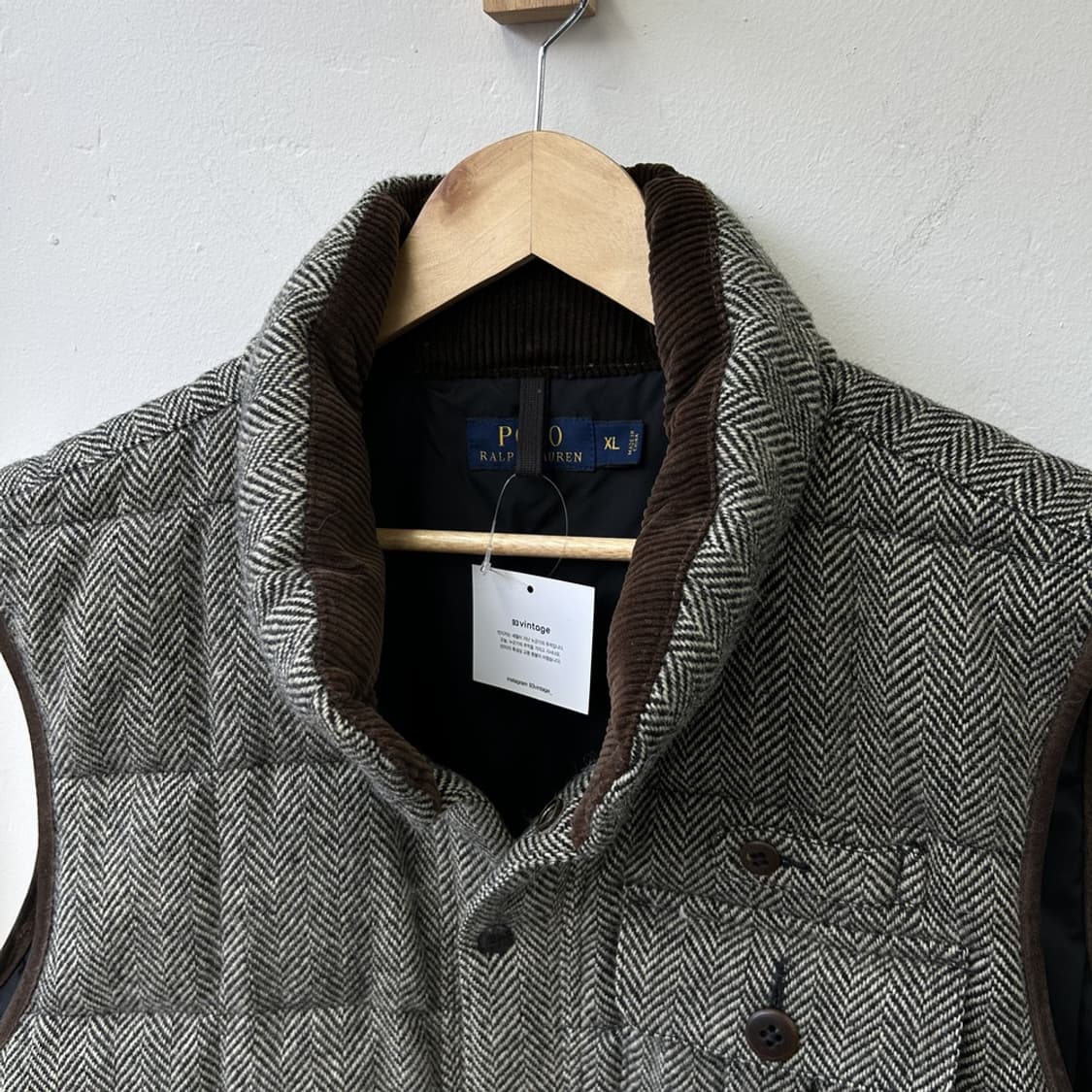 15279 - 폴로 랄프로렌 헤링본 덕다운 패딩 베스트 상품이미지3