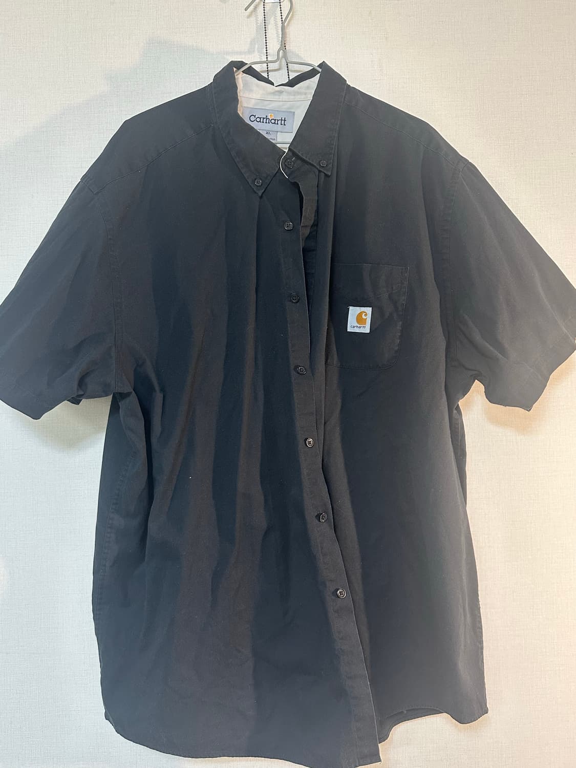 칼하트 로고 포켓 반팔셔츠 상품이미지1