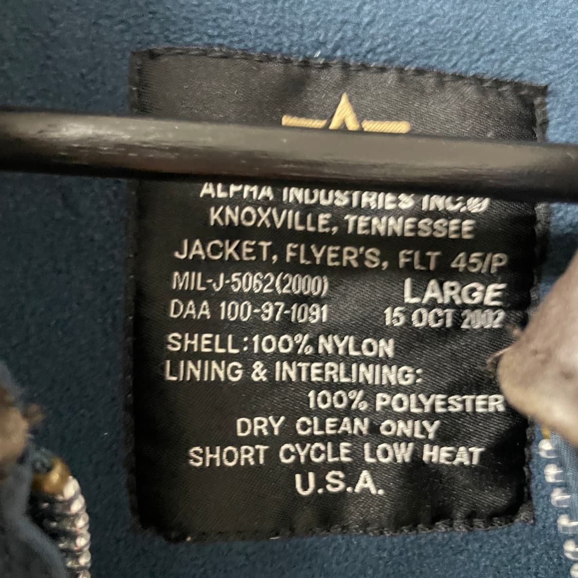 알파인더스트리 CWU-45P 항공 자켓 - 상품이미지5