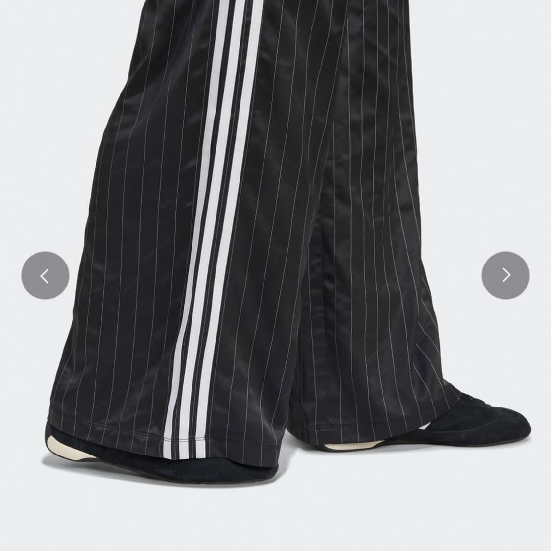 아디다스 핀 스트라이프 새틴 팬츠 (블랙 M) 상품이미지4