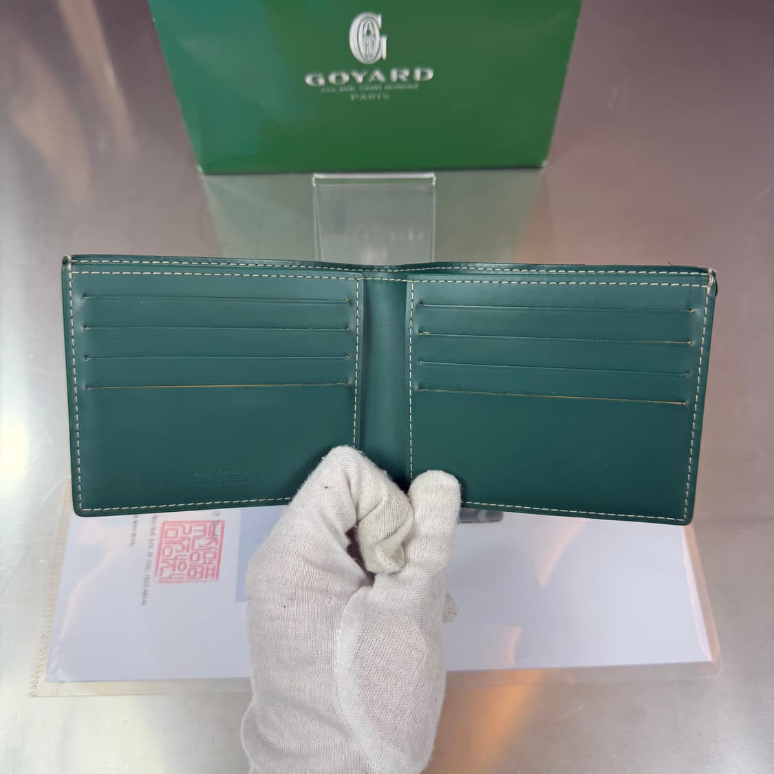 [리오브] 고야드 스페셜 그린 빅투아르 반지갑 상품이미지4