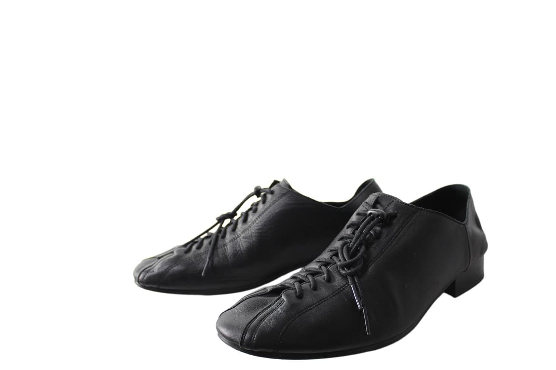 HEROES of HISTORY 히어로즈 라운드 토 레이스업 플랫 슈즈 상품이미지4