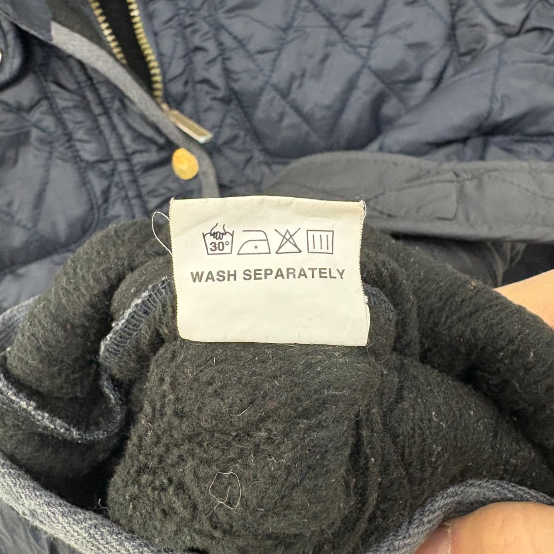 바버 인터내셔널 네이비 퀼팅 자켓 남성 M 상품이미지9