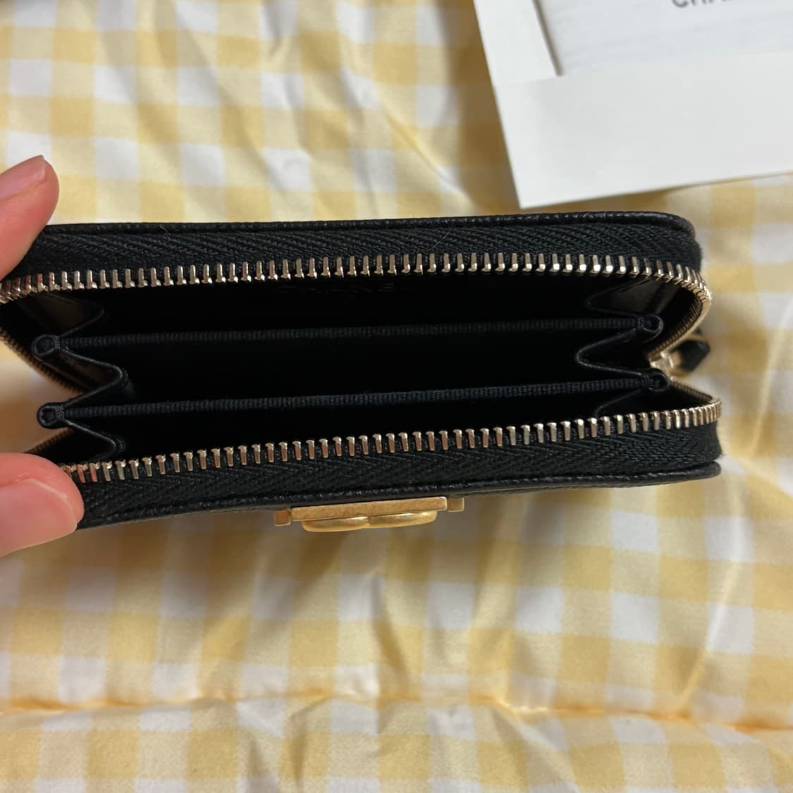 [백화점 구매] 샤넬 보이 금장 카드지갑 코인지갑 상품이미지6