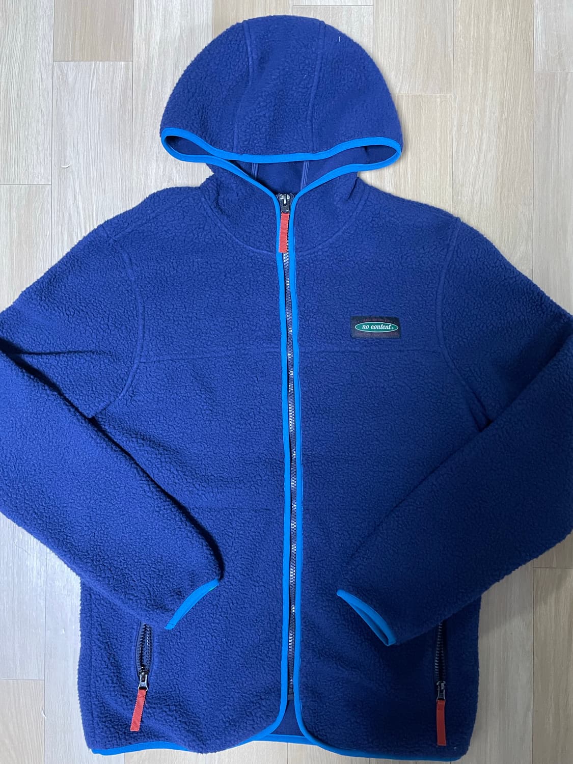 노컨텐츠 데일리 플리스 집업 _ 네이비 블루 상품이미지5