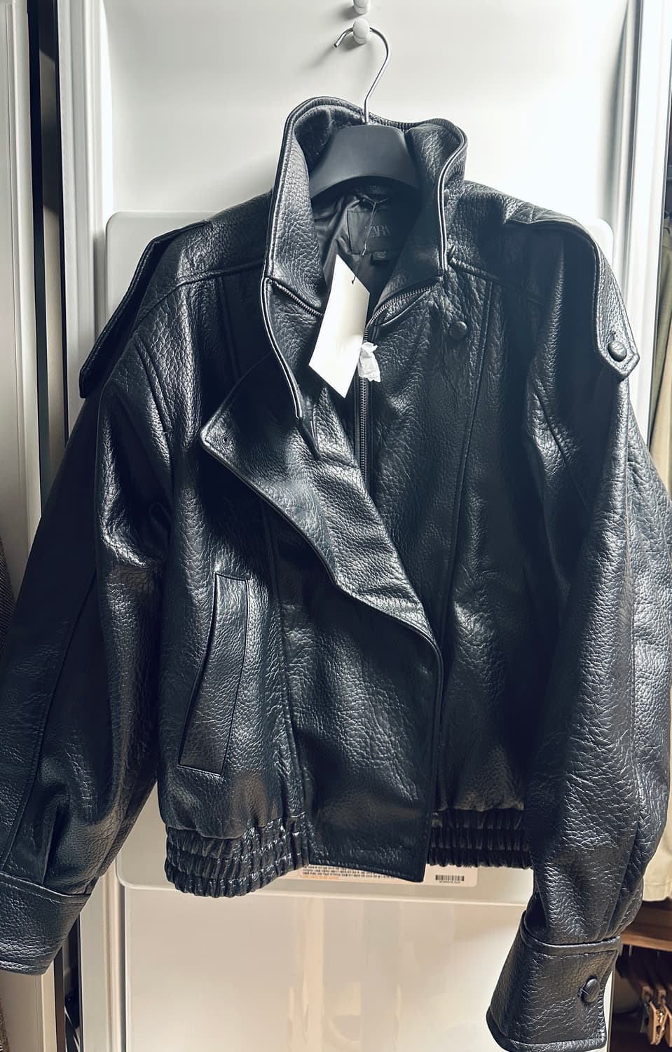 자라 품절 레더자켓 4391/872/800 xs사이즈 상품이미지6