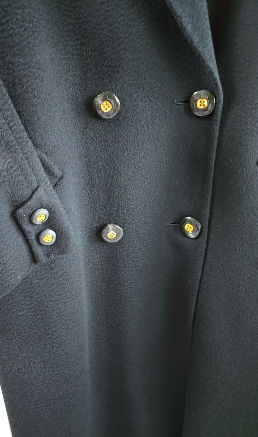 캐시미어 100 블랙 코트 상품이미지3