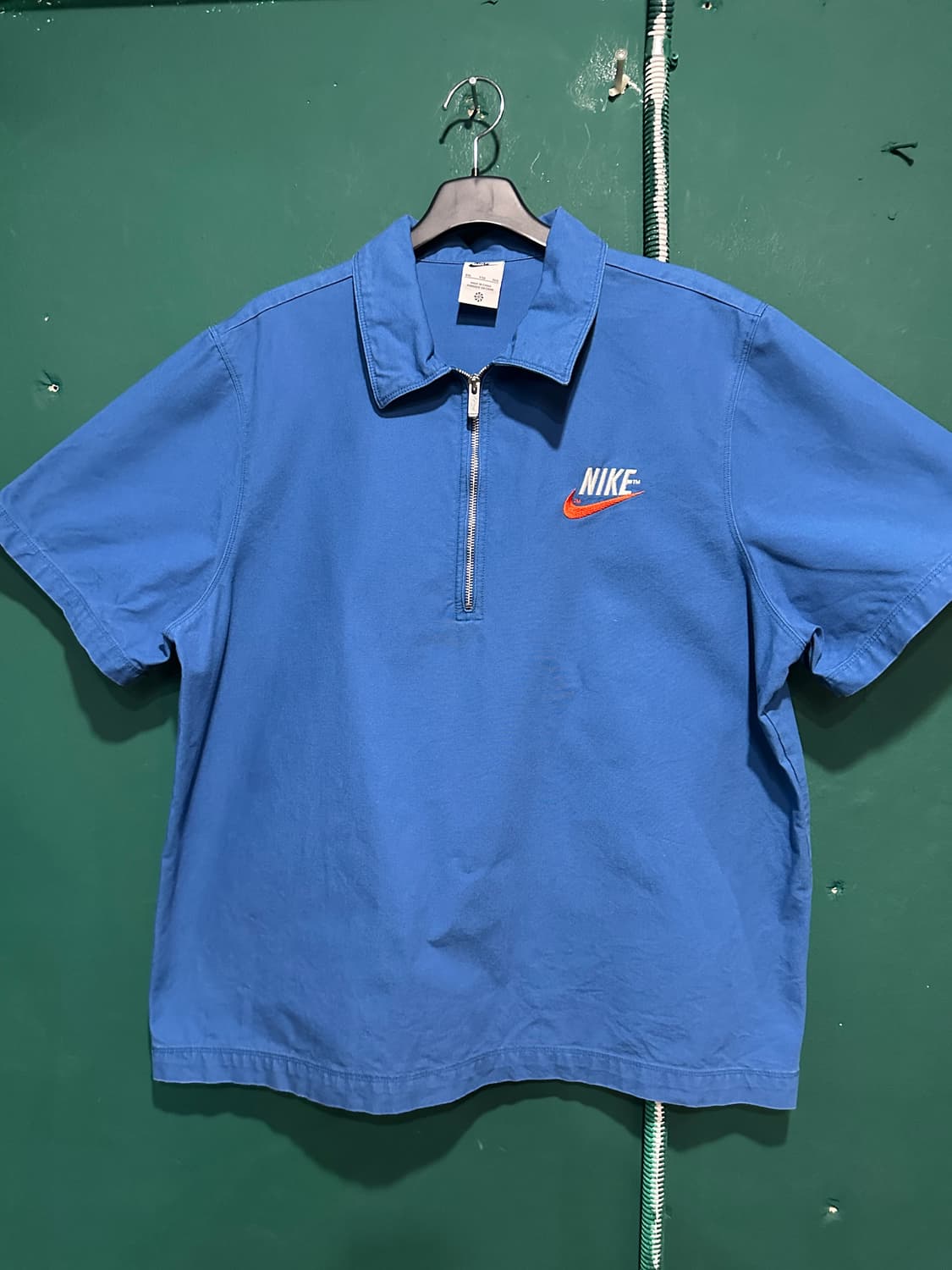 나이키 트랜드 오버코튼 반집업 반팔티 XXL 상품이미지1