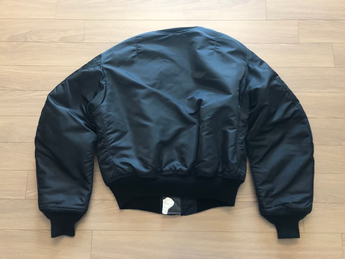 90s HOPE mfg 블랙 MA-1 시티 카모 안감 상품이미지3