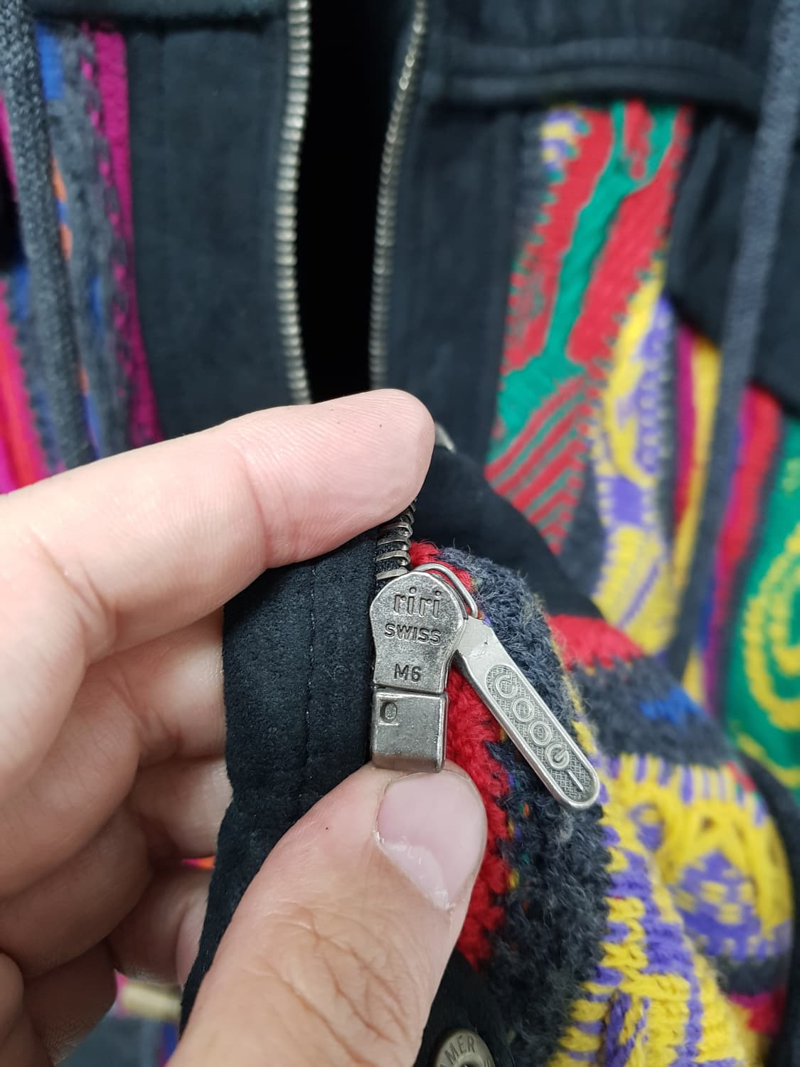 [L/105~110] 쿠지 COOGI 스웨이드 케이블 후드 자켓 상품이미지6