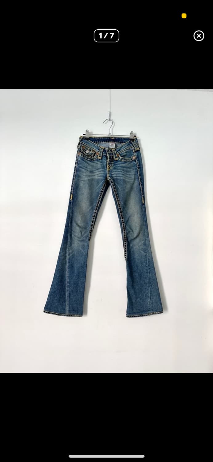 트루릴리젼 로우라이즈 부츠컷 데님팬츠 상품이미지1