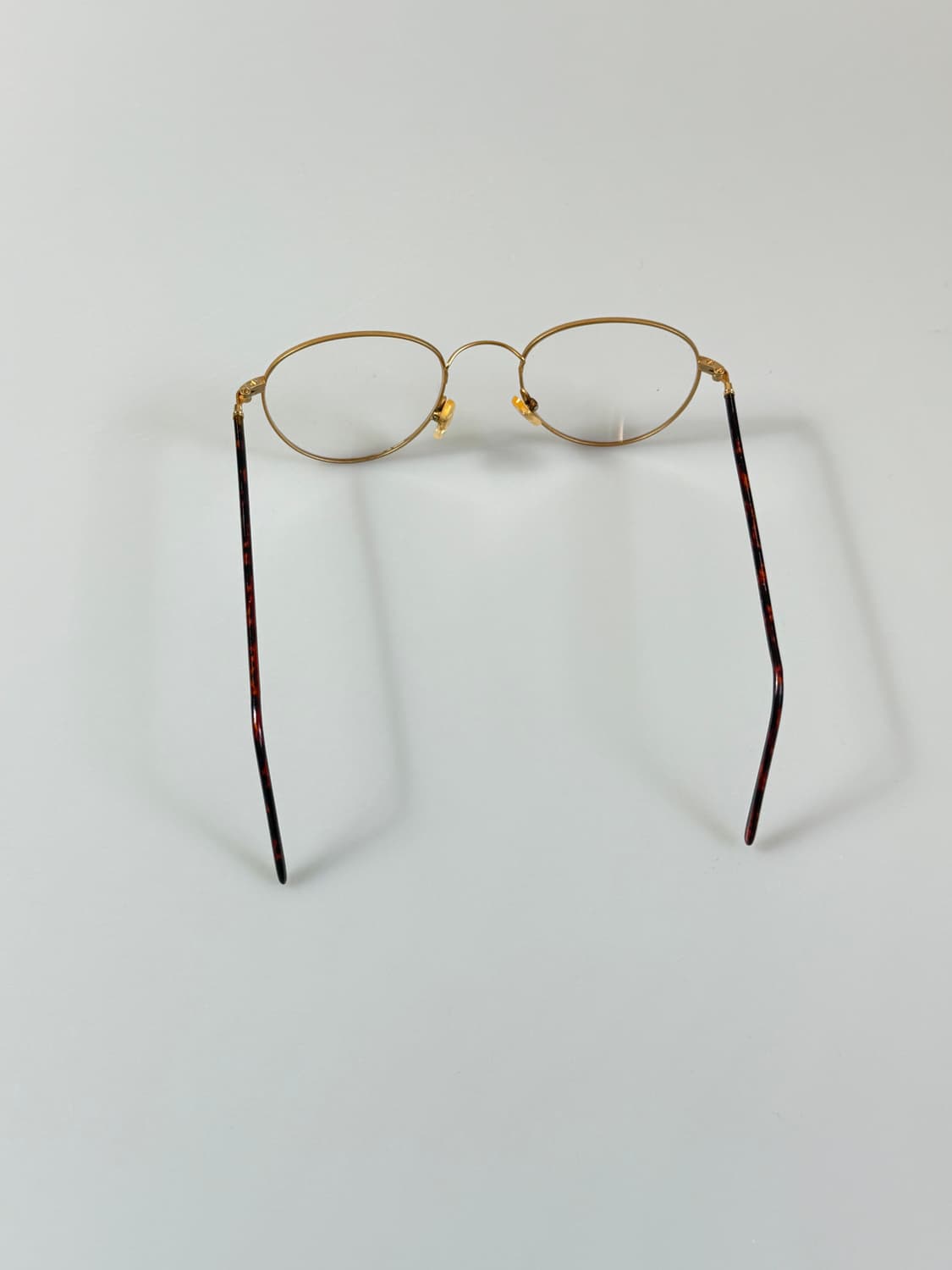90s 유로피안 클래식 골드 슬림 라운드 빈티지 안경 상품이미지5