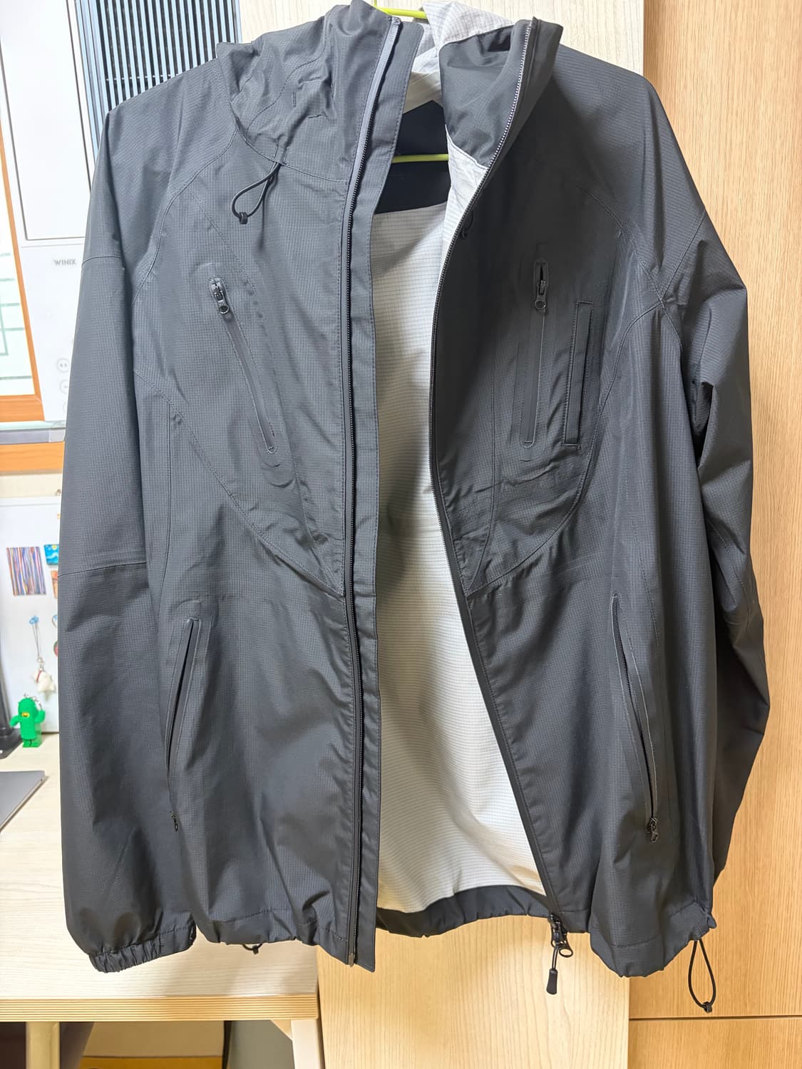 산산기어 윈드블럭 자켓 블랙 2사이즈 상품이미지3