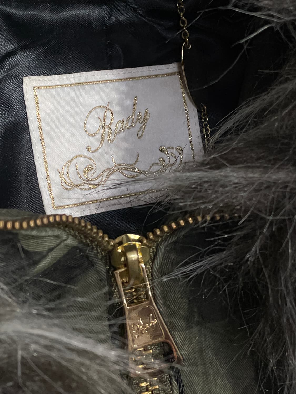 일본빈티지 라디 RADY 오네 갸루 퍼 야상 울프죠 카모 자켓 M 상품이미지5