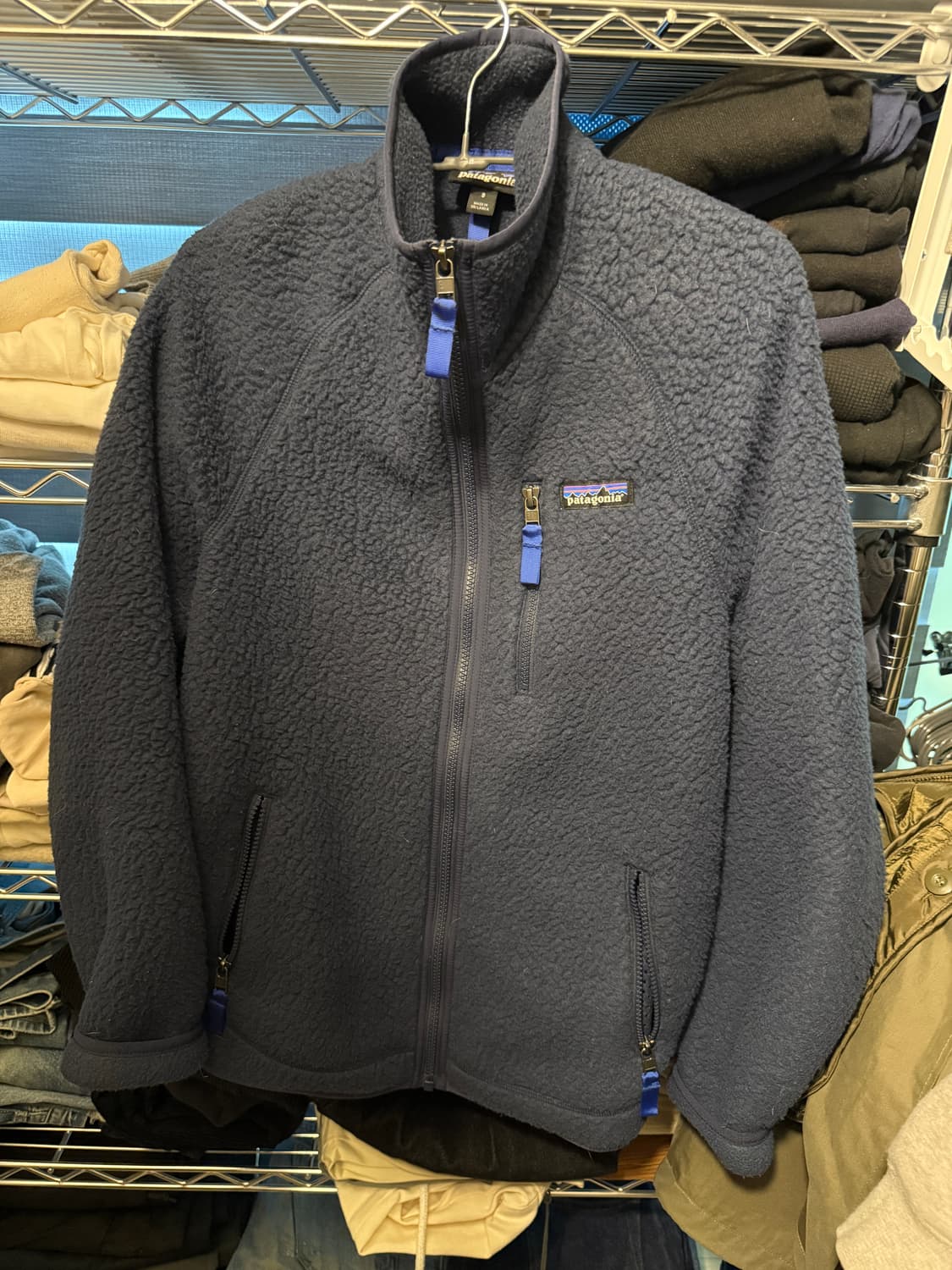 파타고니아 레트로 파일 플리스 자켓 네이비 S 상품이미지1