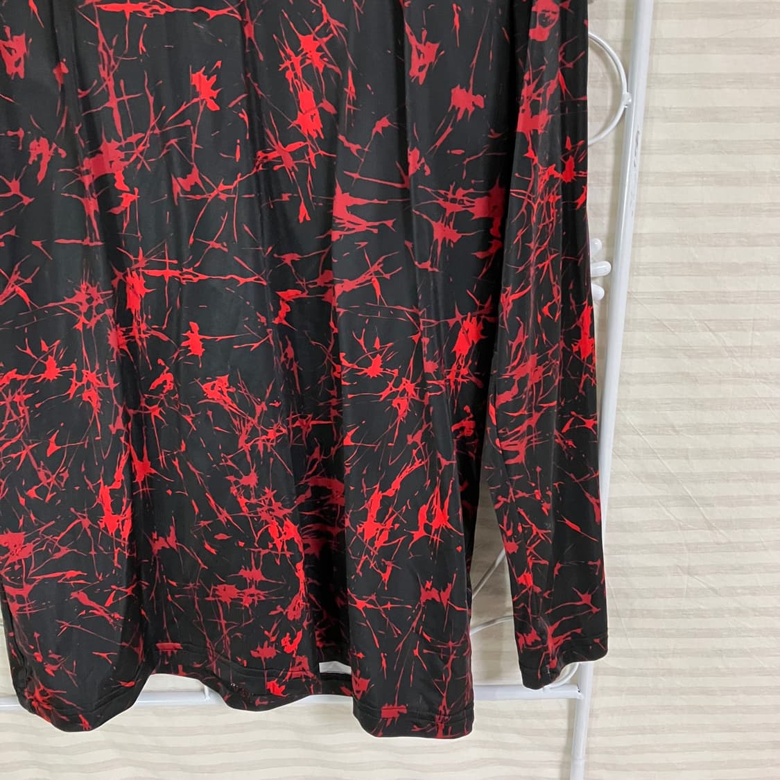 빈티지 블랙 레드 노이즈 레쉬가드 903 y2k 스트릿 모리 갸루 일본빈 상품이미지4