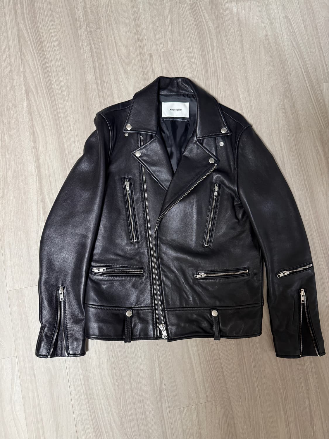 비바스튜디오 램스킨 양가죽 라이더 자켓 상품이미지1