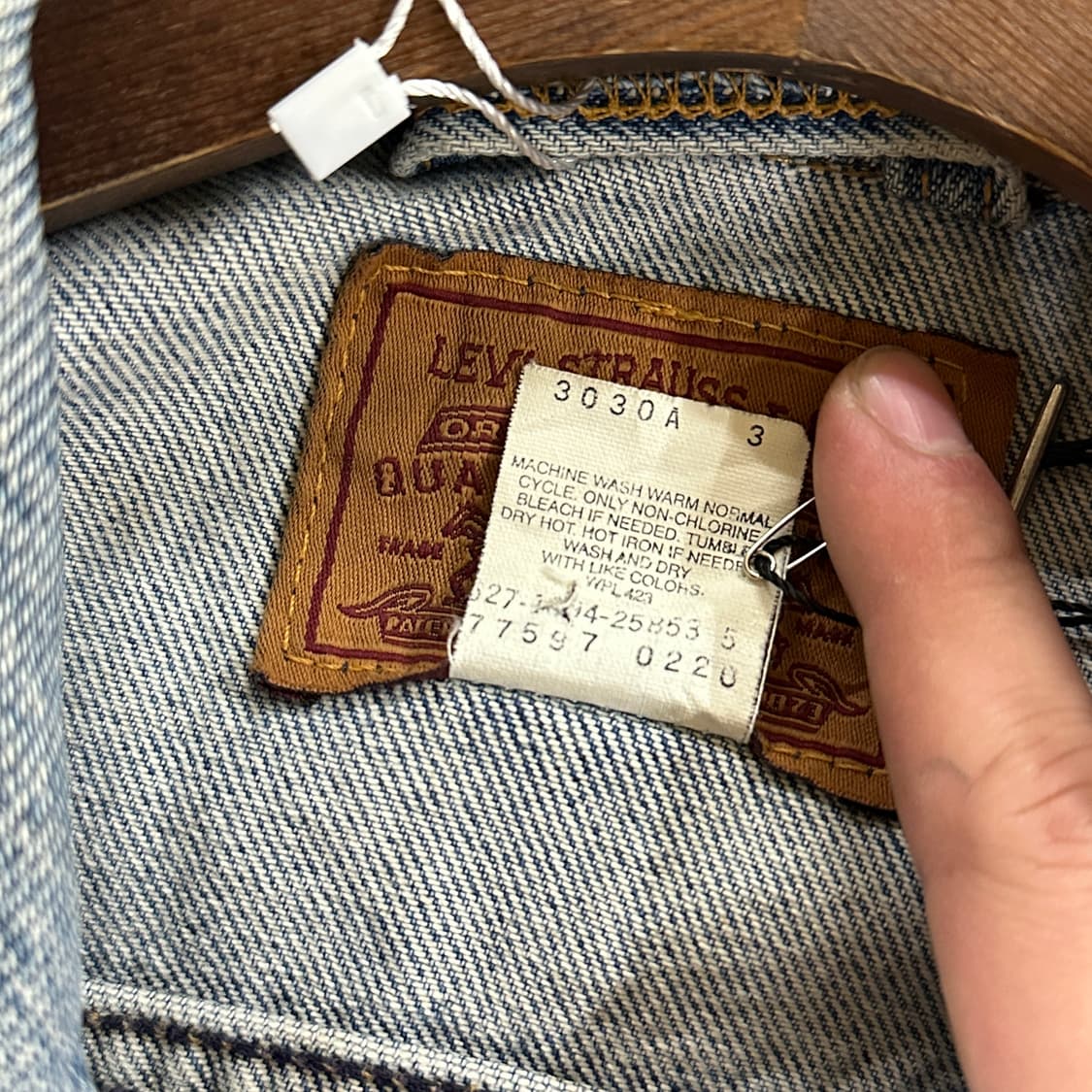 90s USA 리바이스 77597 트러커 자켓 상품이미지6