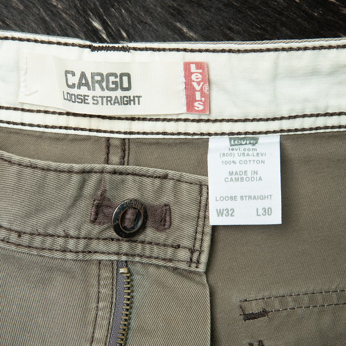 [32] 00s 리바이스 워크웨어 카고팬츠 올리브 MB-1351  상품이미지9