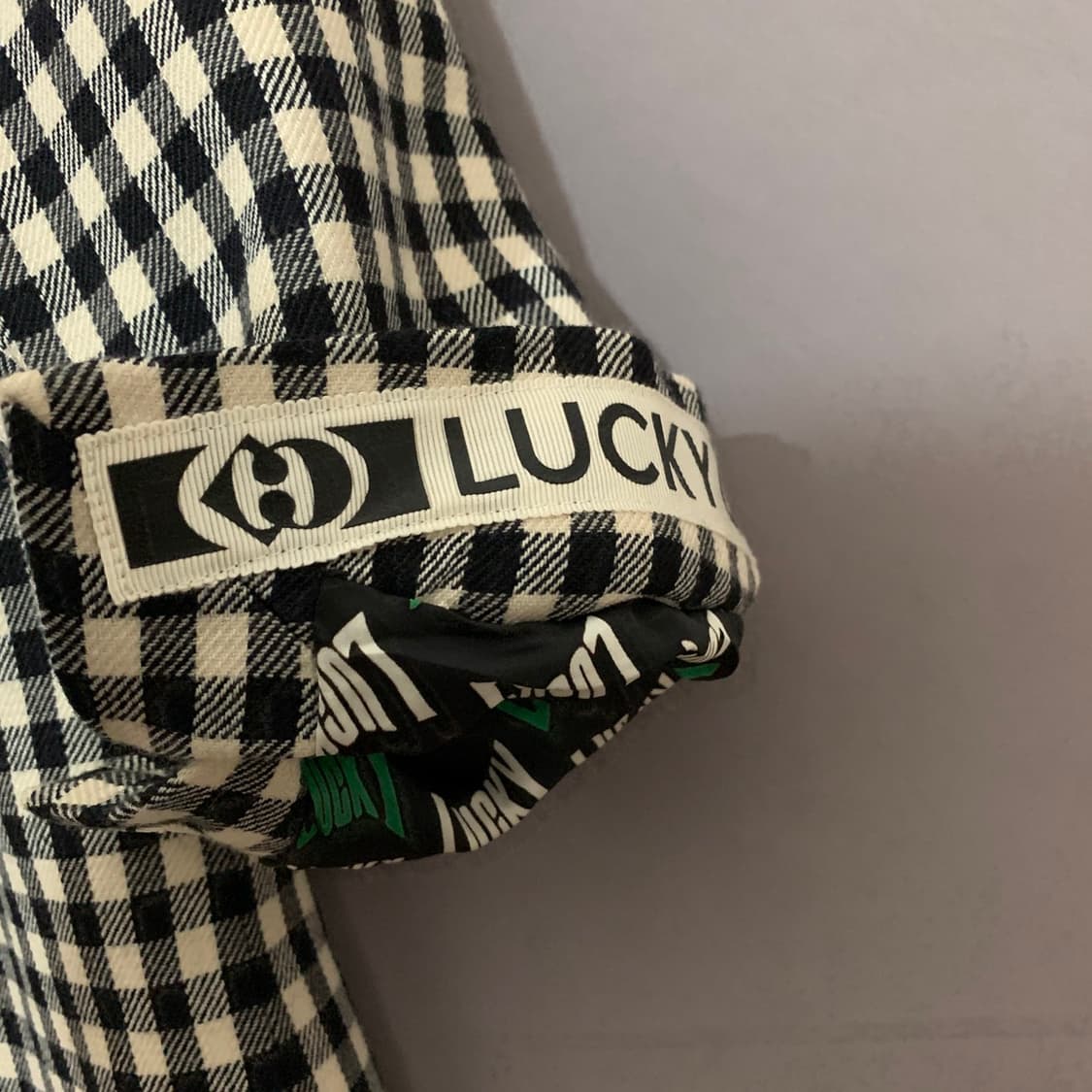 36 럭키슈에뜨 울 모직 혼방 체크 더블 자켓 상품이미지3