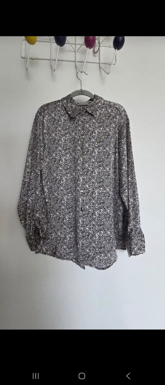 ZARA 페이즐리 패턴 셔츠 L 상품이미지1