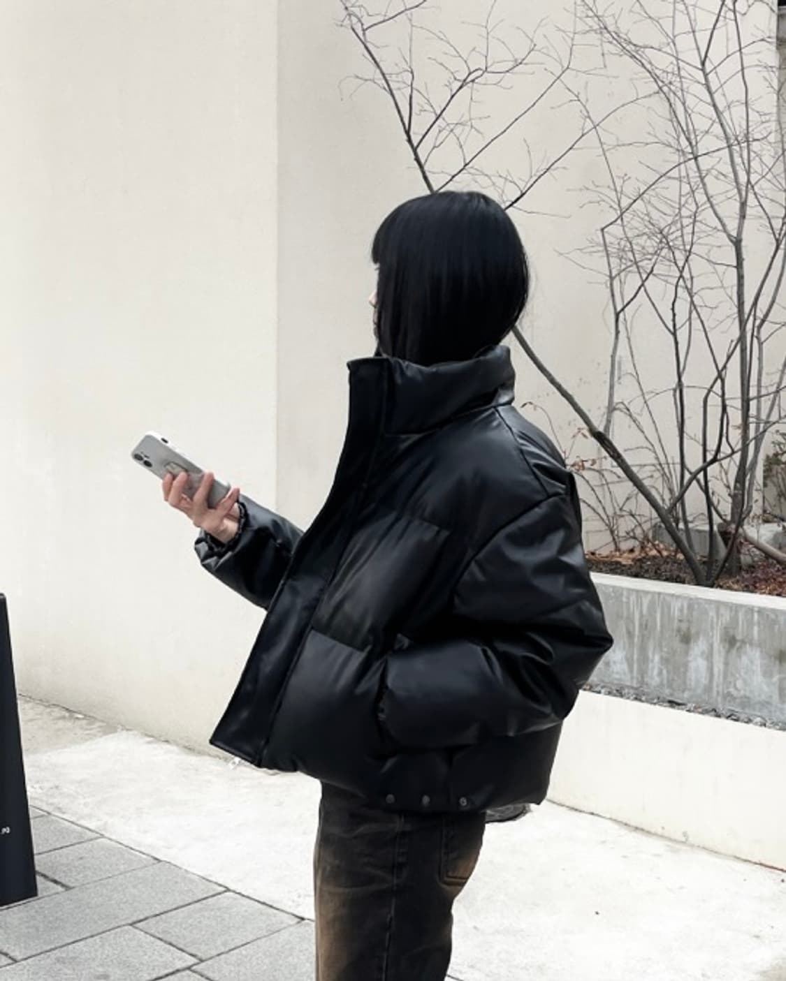 Hineck leather short padding 상품이미지1