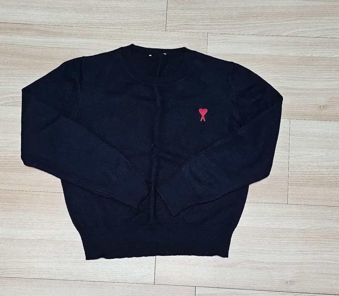 여성 스몰 하트 로고 니트 - 다크 네이비 / FKS111KN002543 상품이미지2