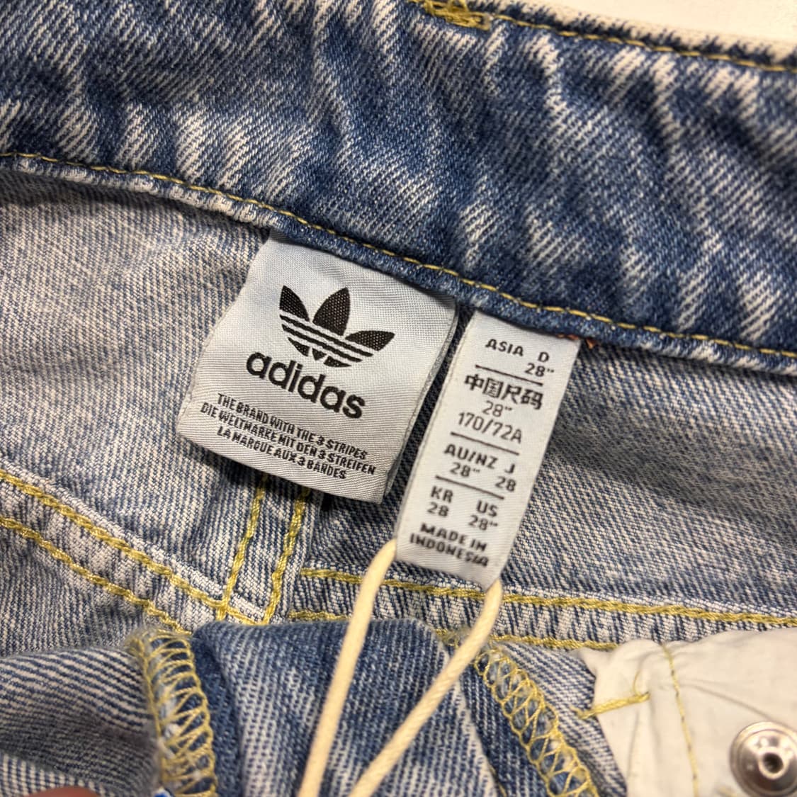 [28] 아디다스 우먼 아디브레이크 데님 와이드 팬츠 D330 상품이미지6