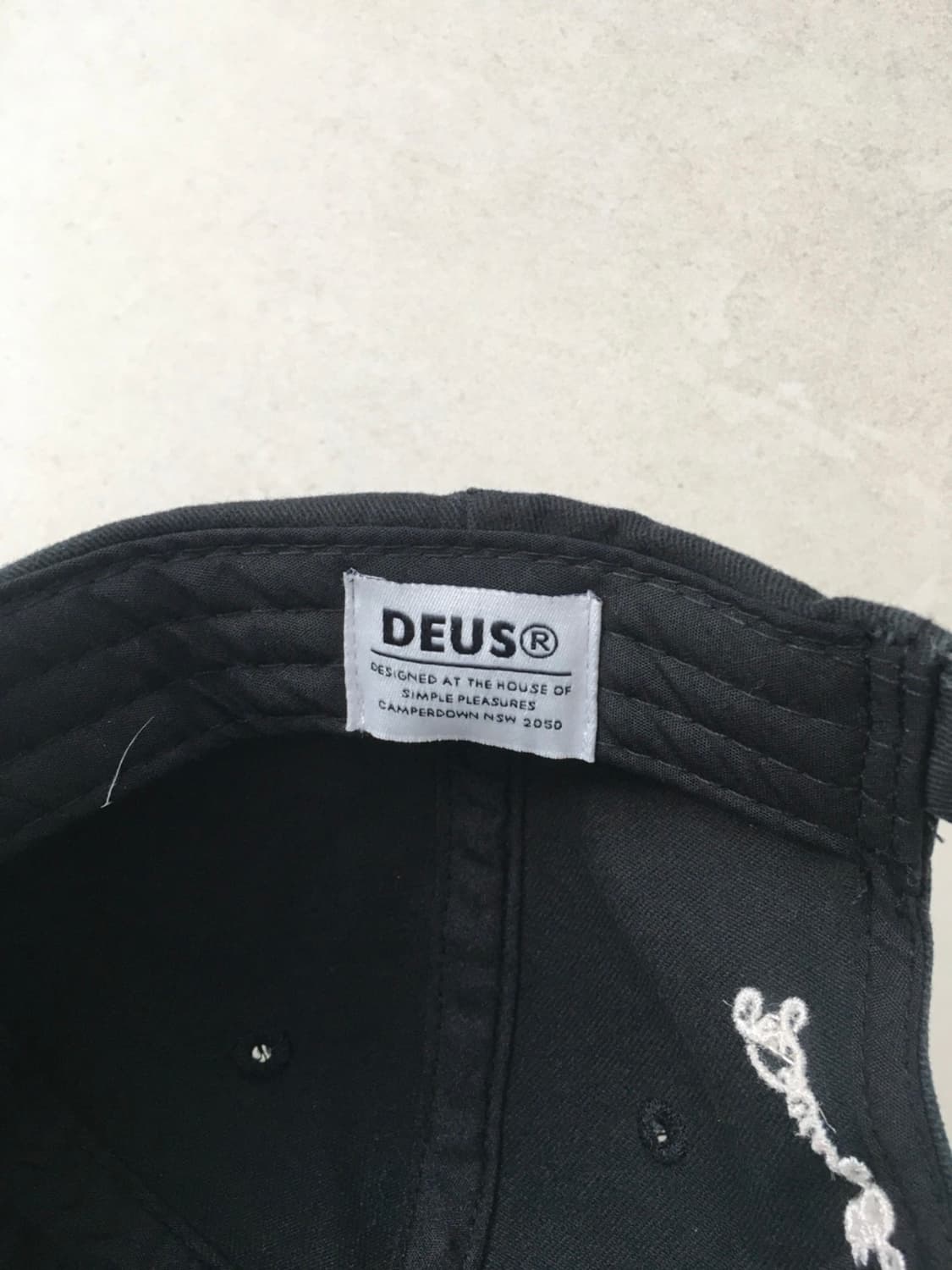 DEUS Shield Standard Dad Cap_Black 상품이미지4