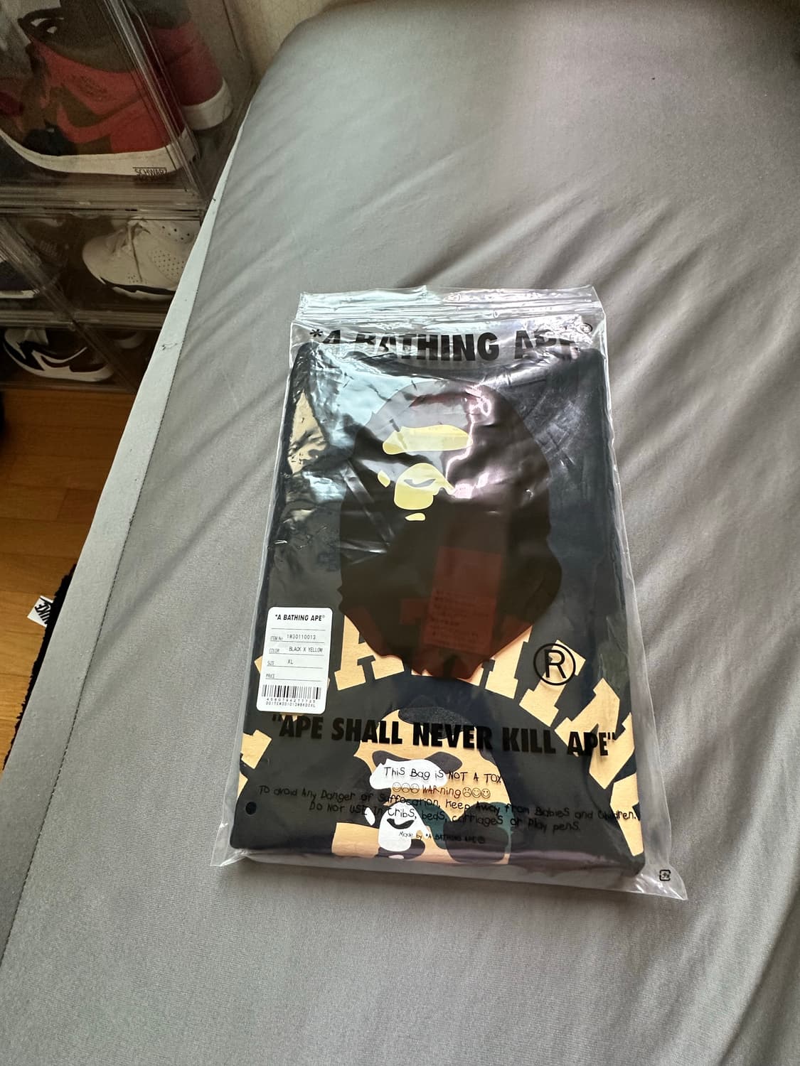 베이프 반팔티 블랙 XL 상품이미지1