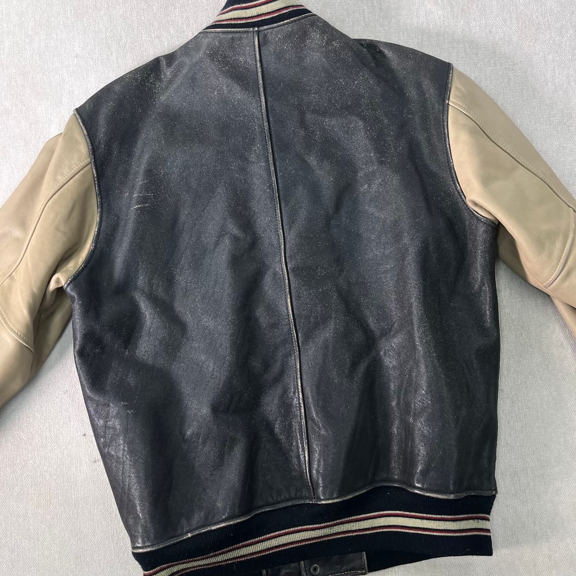 100 아비렉스 오리지널 빈티지 레더 바시티 자켓 상품이미지4