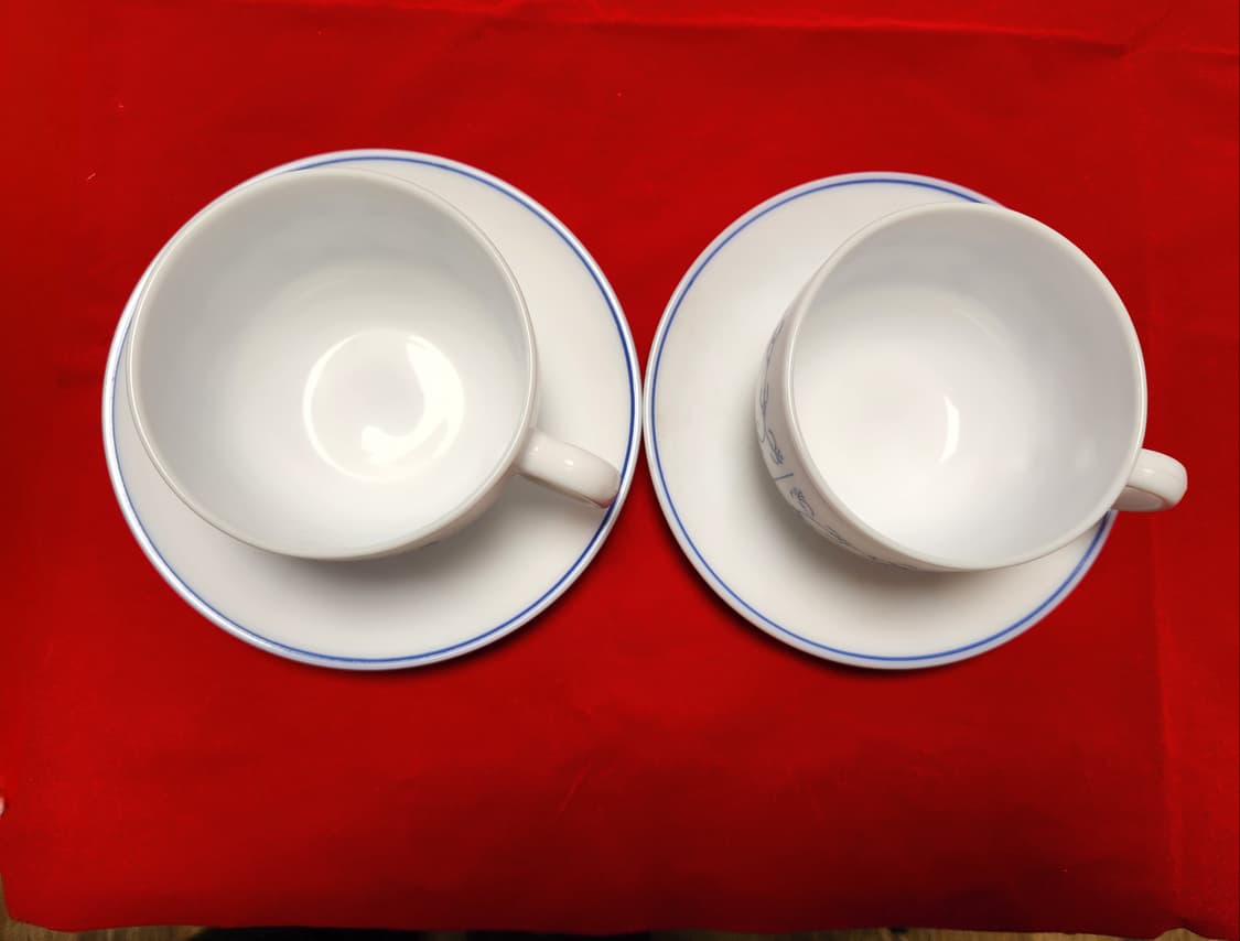 프랑스 아코팔 화이트 찻잔 세트 (2개) 상품이미지3