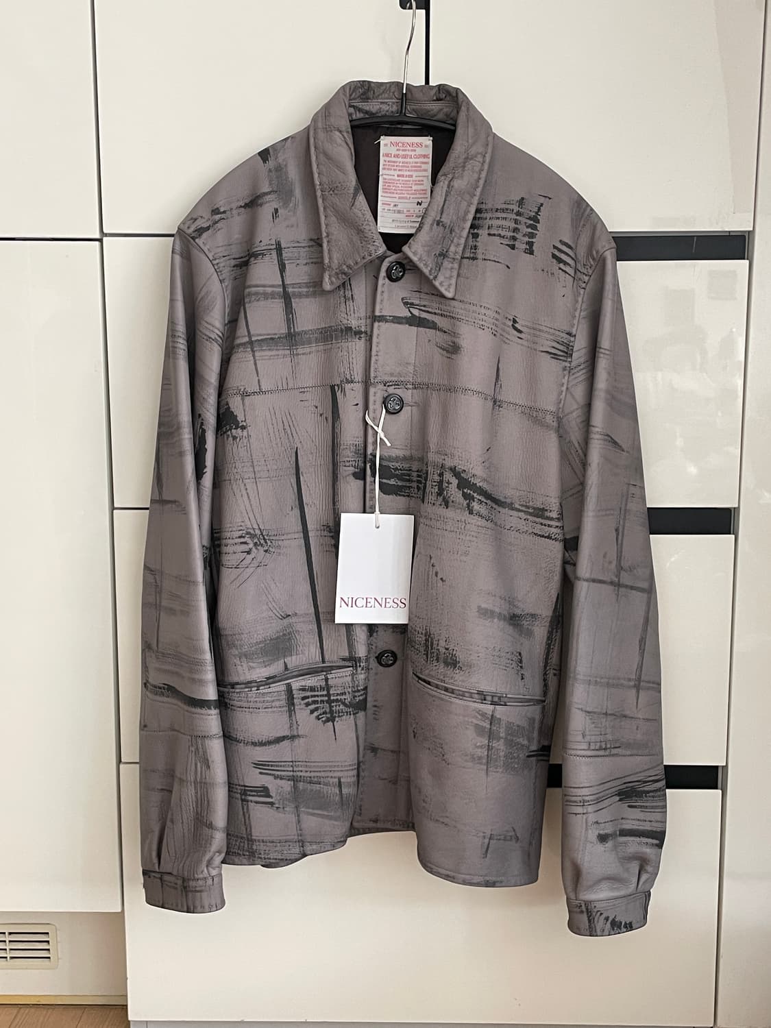 나이스네스 NICENESS 가죽자켓 JAY L사이즈 판매합니다. 상품이미지1