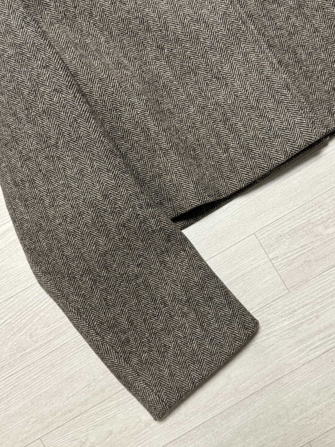 아모멘토 크롭 와이드 코트 브라운 상품이미지5