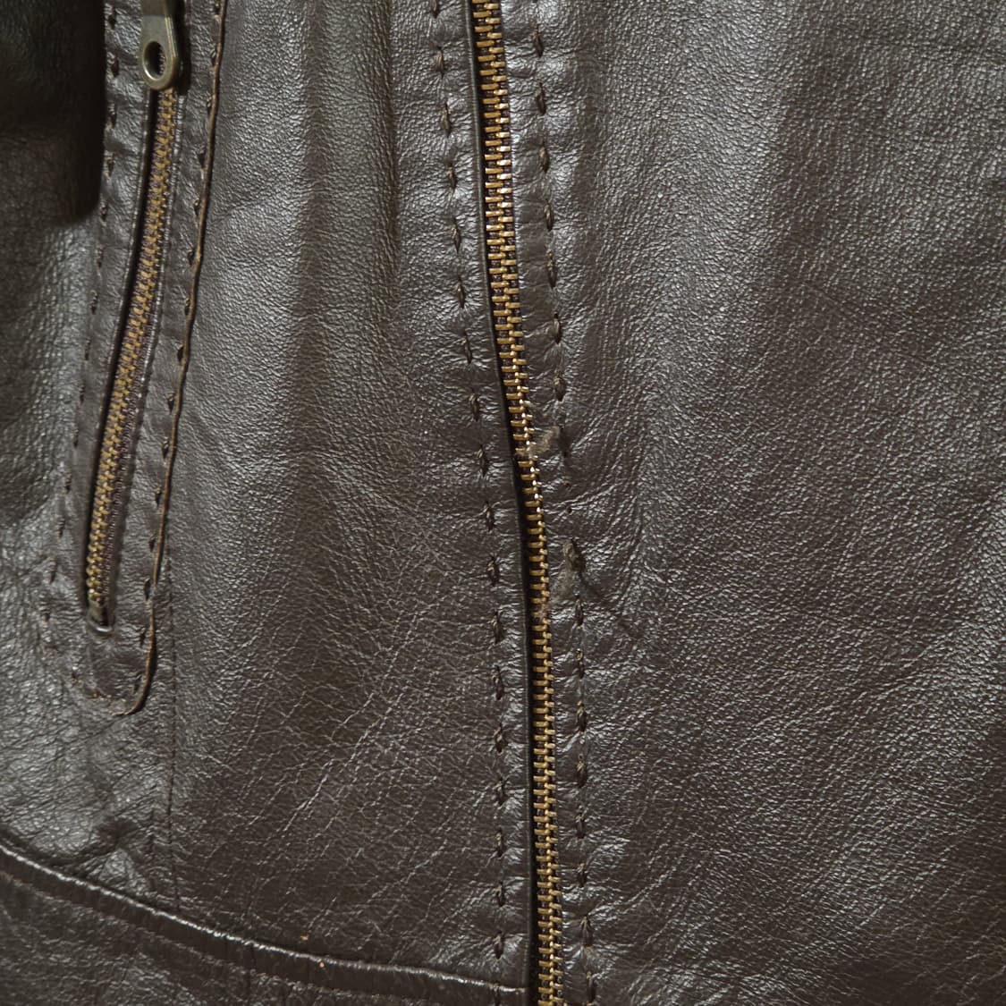 JPN 돈피 브라운 레더 자켓 상품이미지8