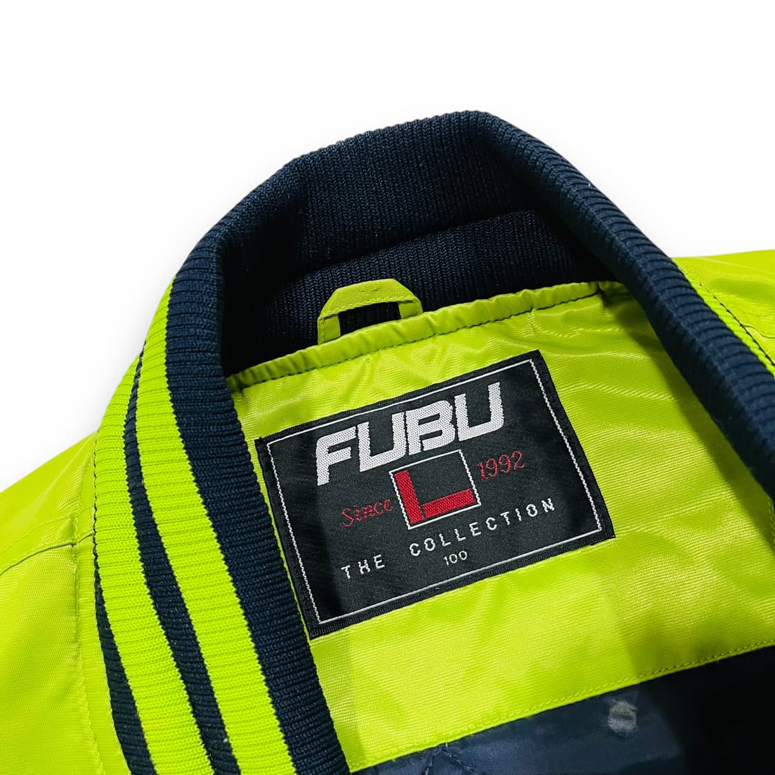 푸부 00s 올드스쿨 힙합 그린 바시티 자켓 상품이미지5