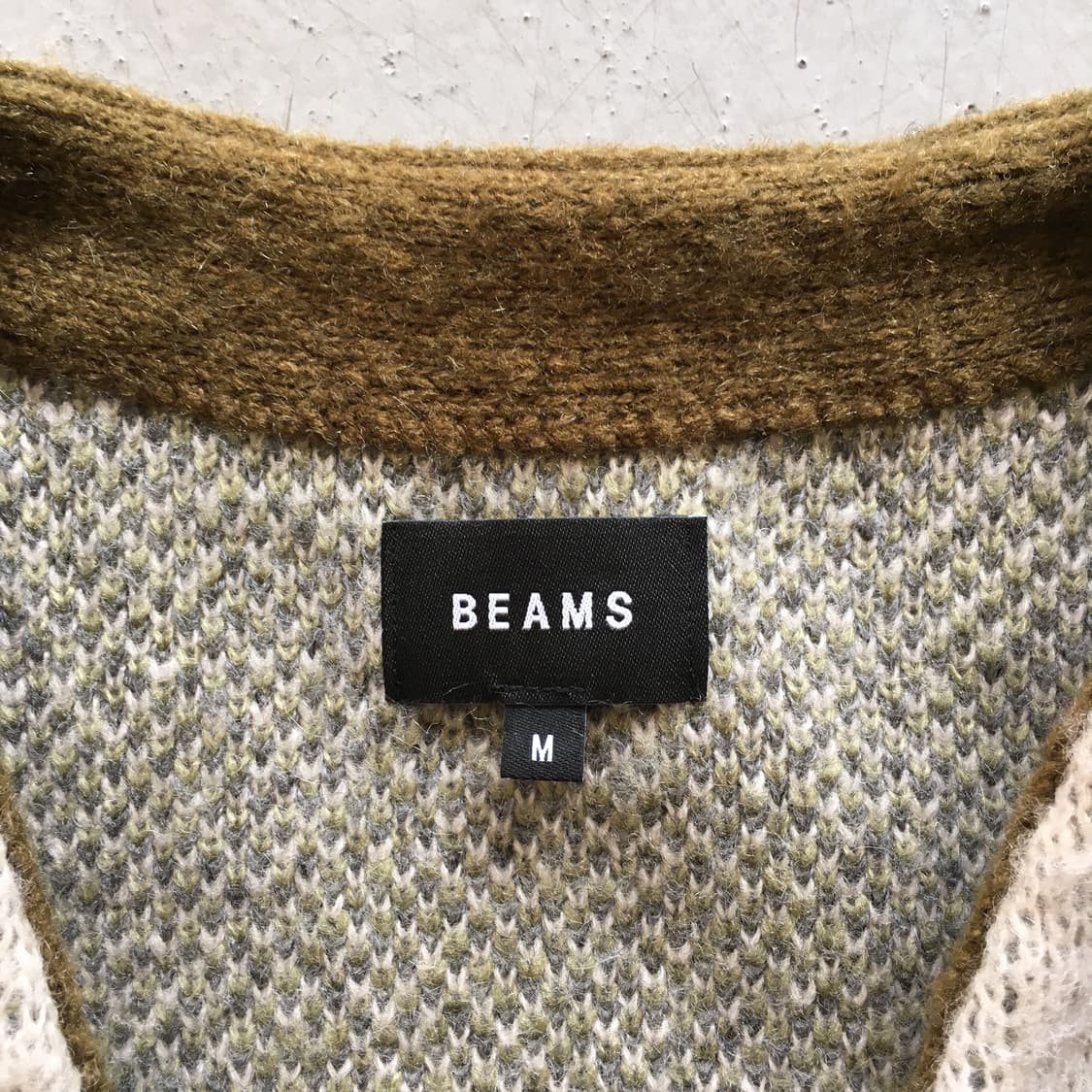 Beams Argyle Cardigan 상품이미지4