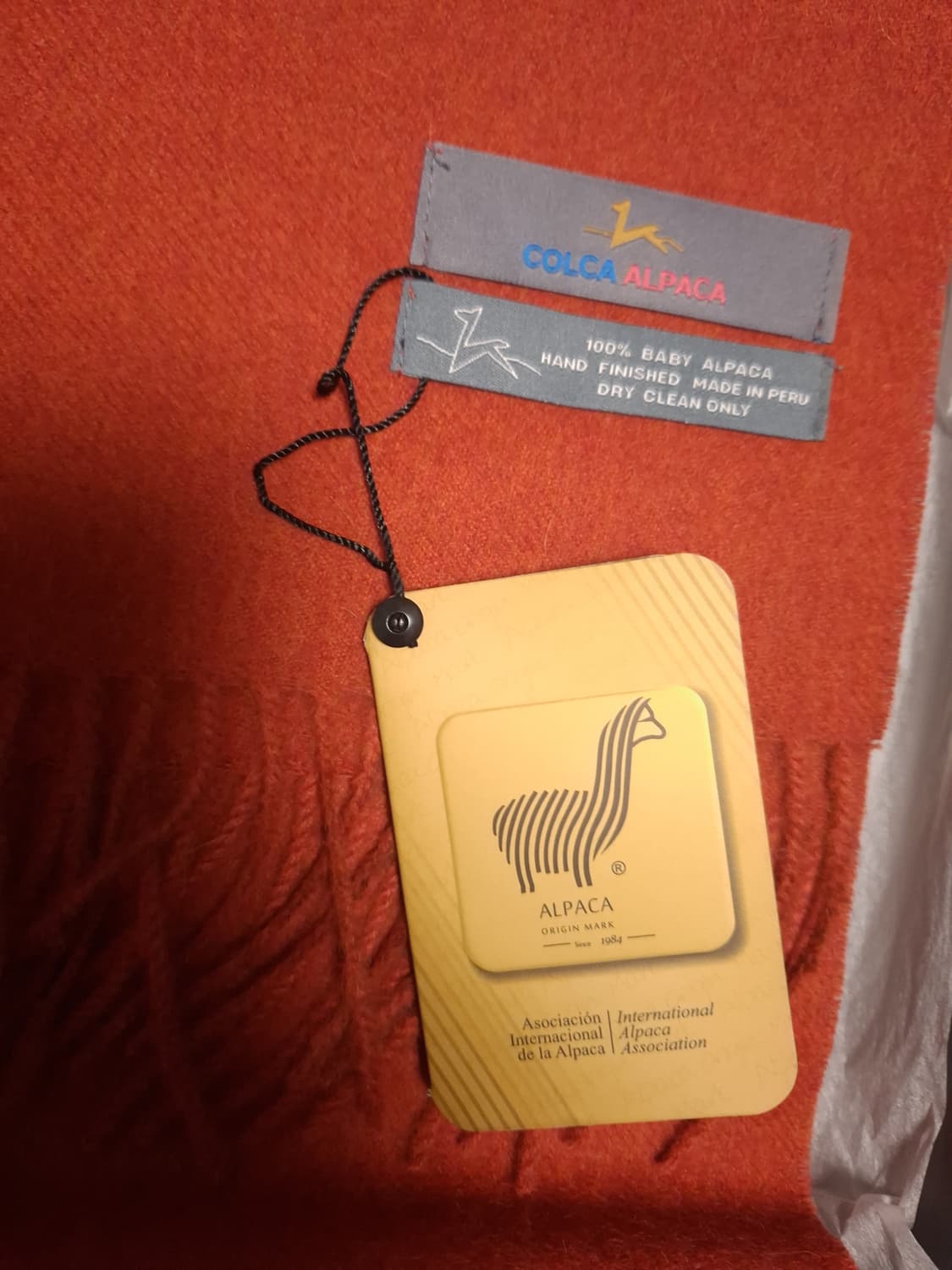 박스 택 새제품 100% 베이비 알파카 머플러 상품이미지1