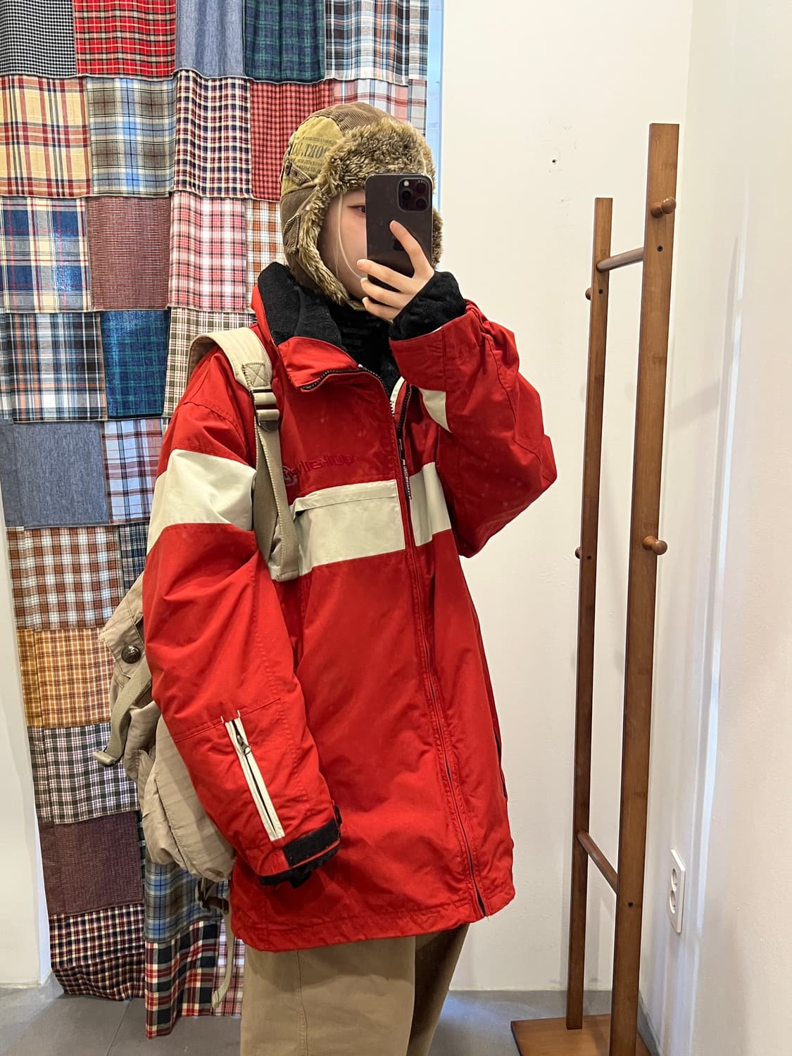 퀵실버 레드 패딩  상품이미지3