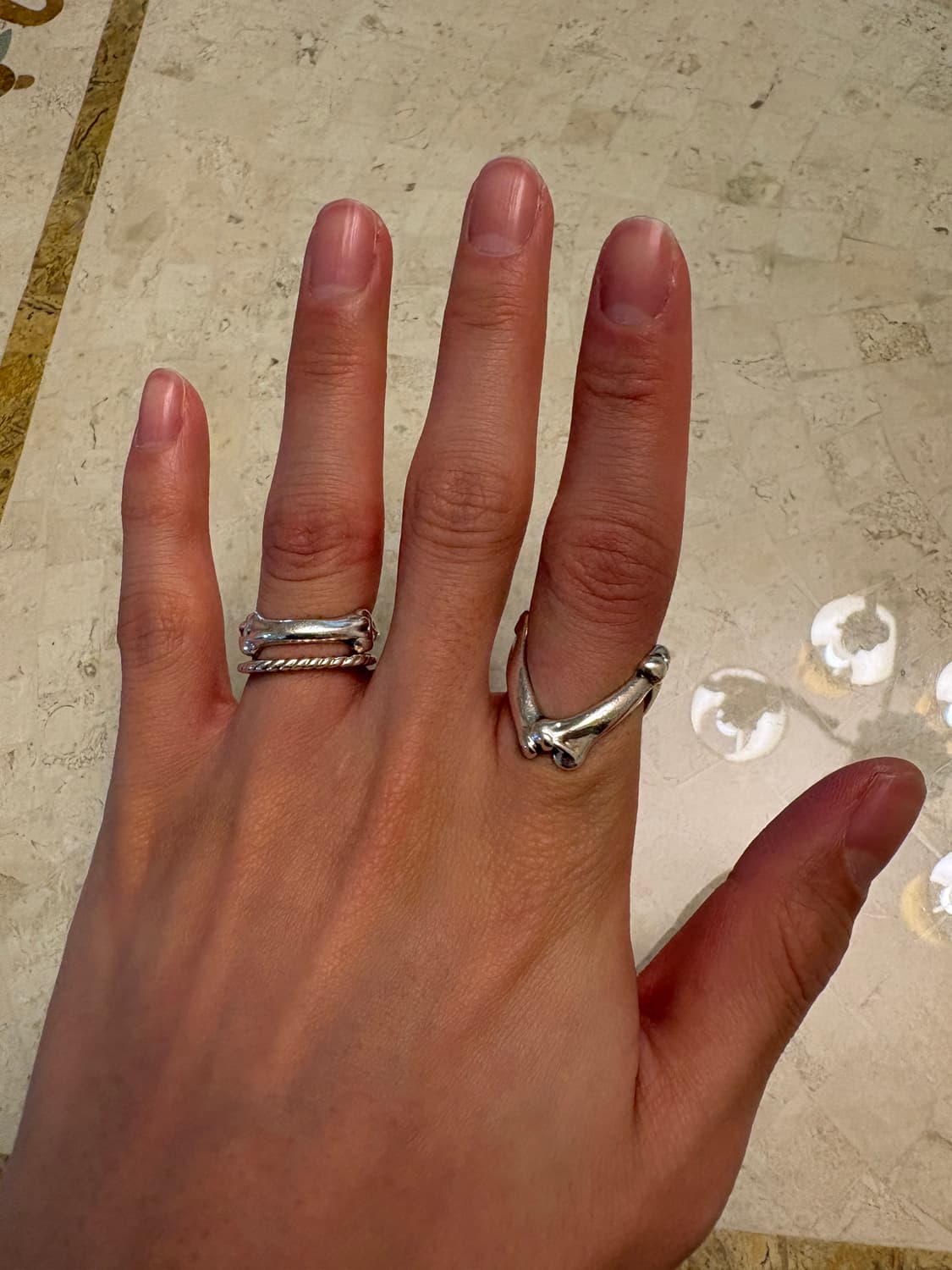 7) 솔로이스트 본 쉐입 밴드 링 상품이미지4