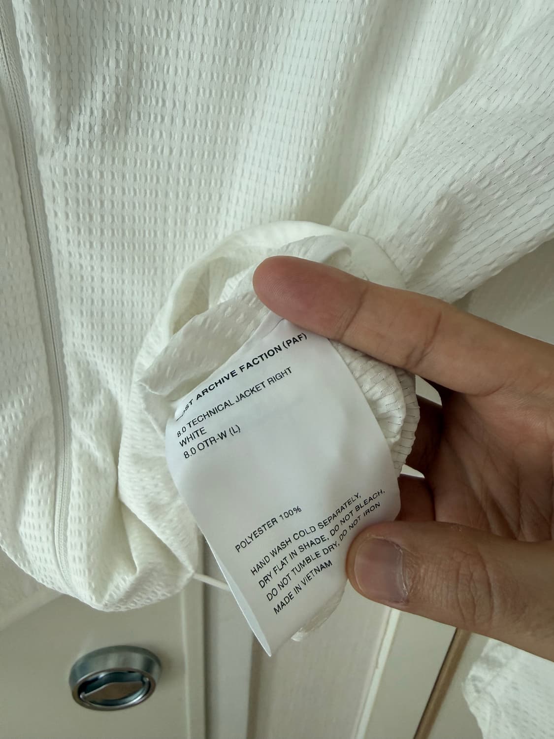 [L] 포스트아카이브팩션 8.0 테크니컬자켓 화이트 상품이미지2