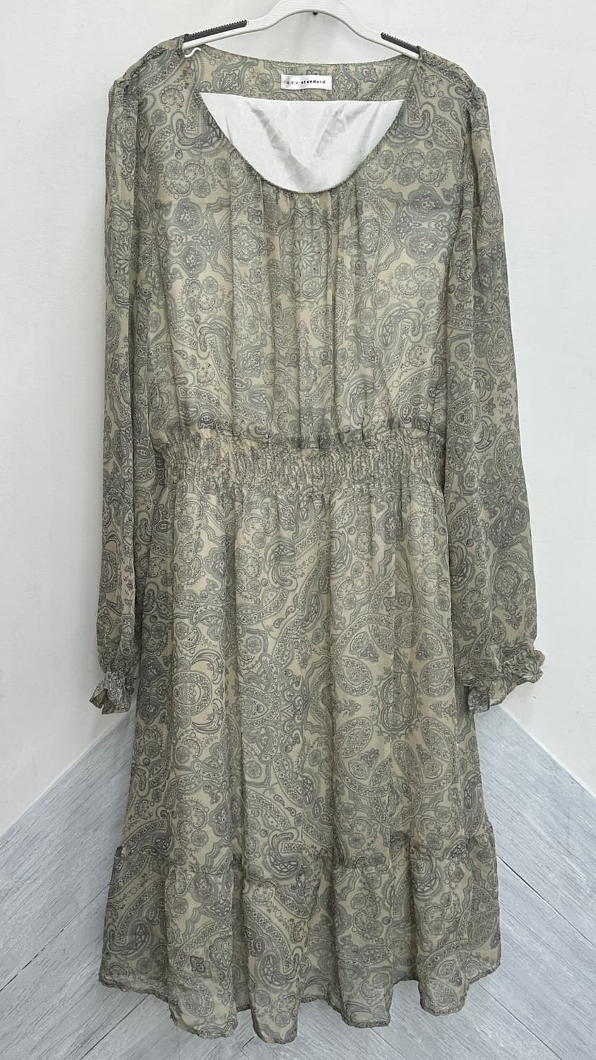 🍀하구미의 페이즐 야상 히피 코디세트🍀 그런지 레이어드 원피스 아우터 상품이미지4