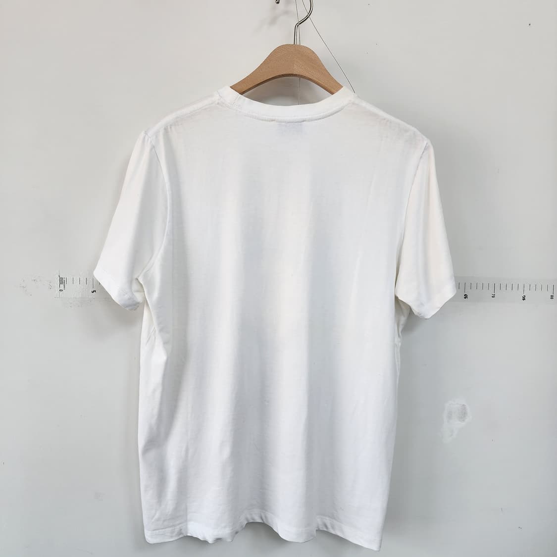 가니 스마일 프린팅 반팔 티셔츠 화이트 상품이미지3