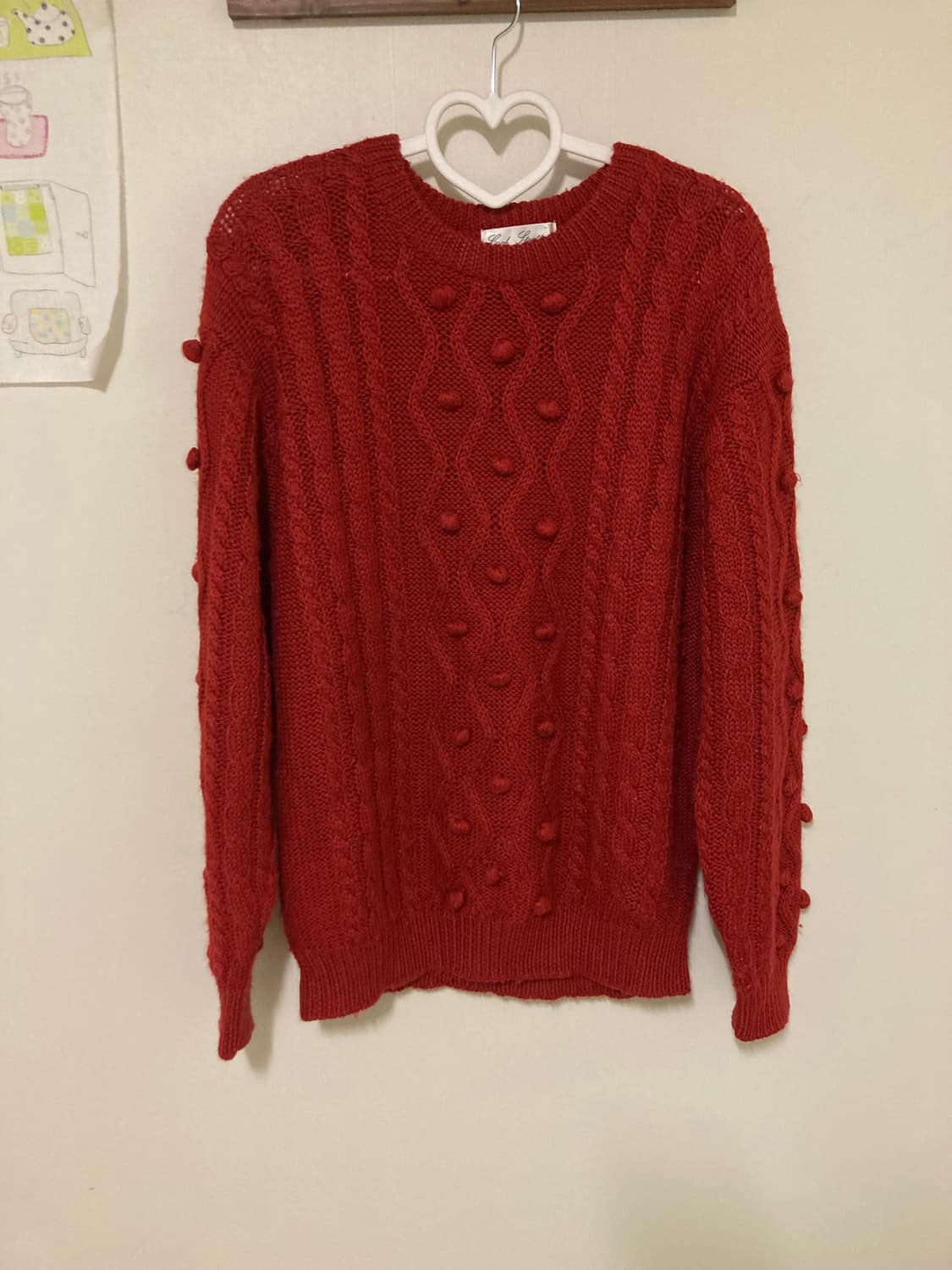 딸기 폼폼이 니트 상품이미지7