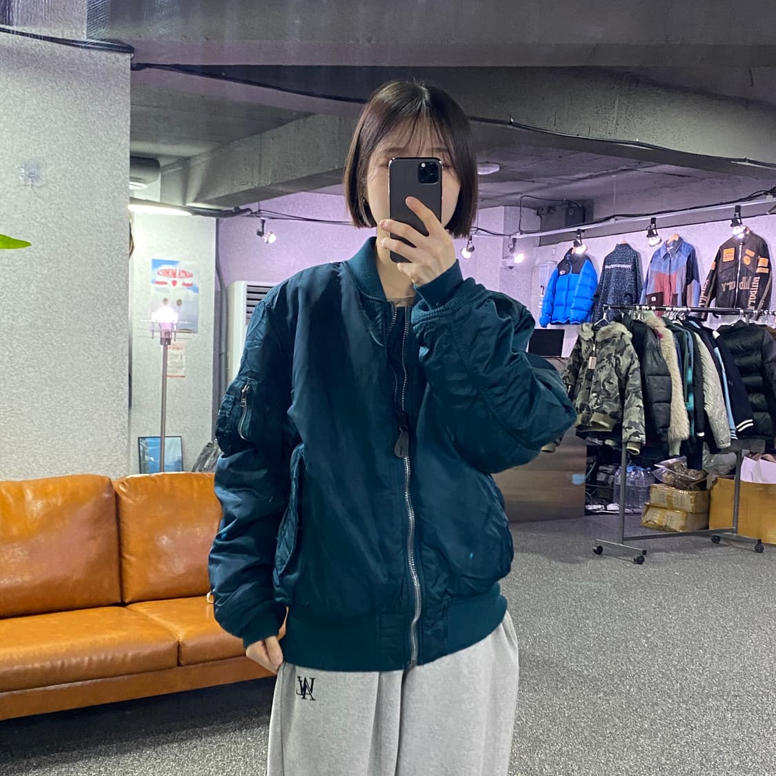 알파인더스트리 ma-1 리버시블 점퍼 B3703 상품이미지1