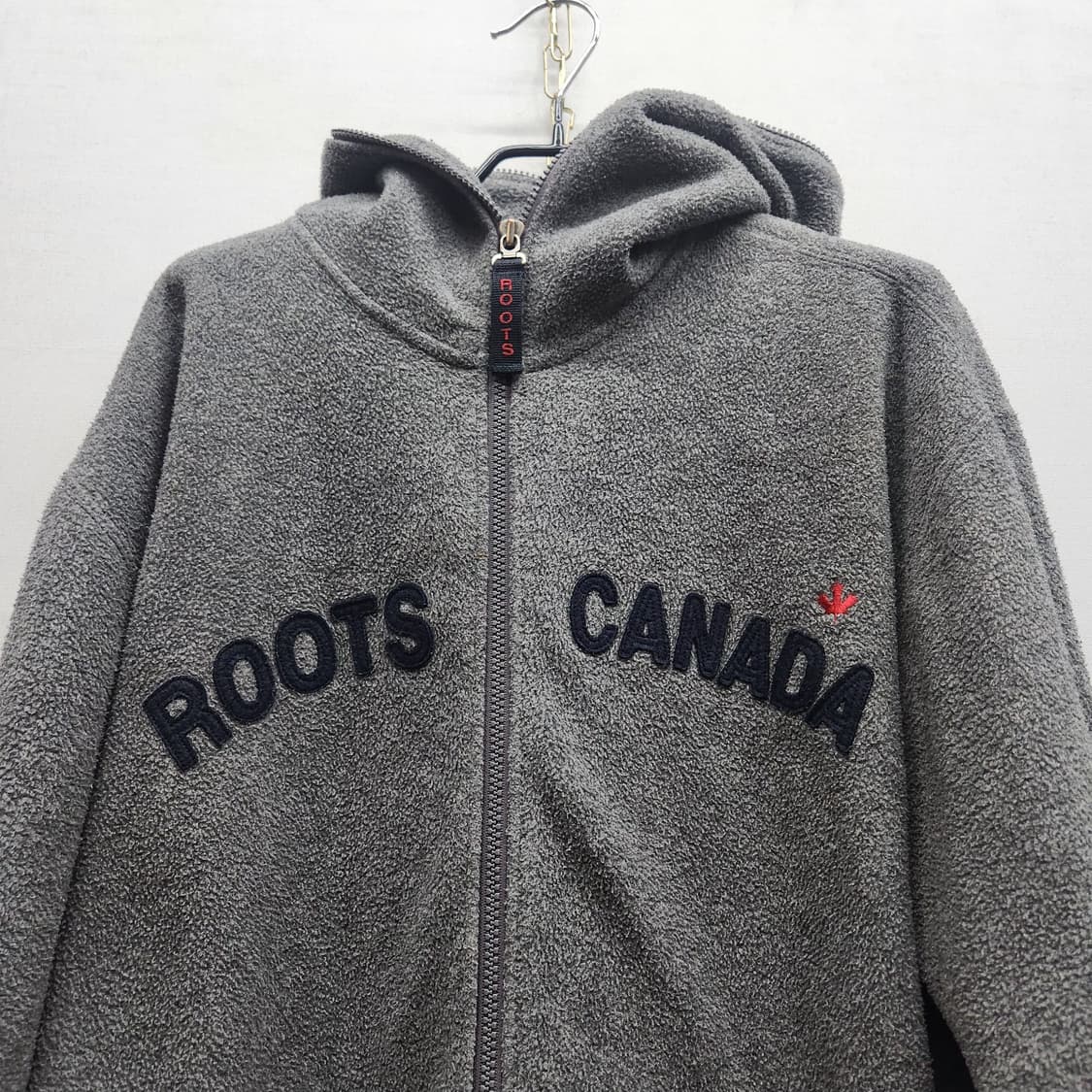 루츠 스펠아웃 로고 후리스 풀집업 후드집업 L(2XL) 상품이미지2