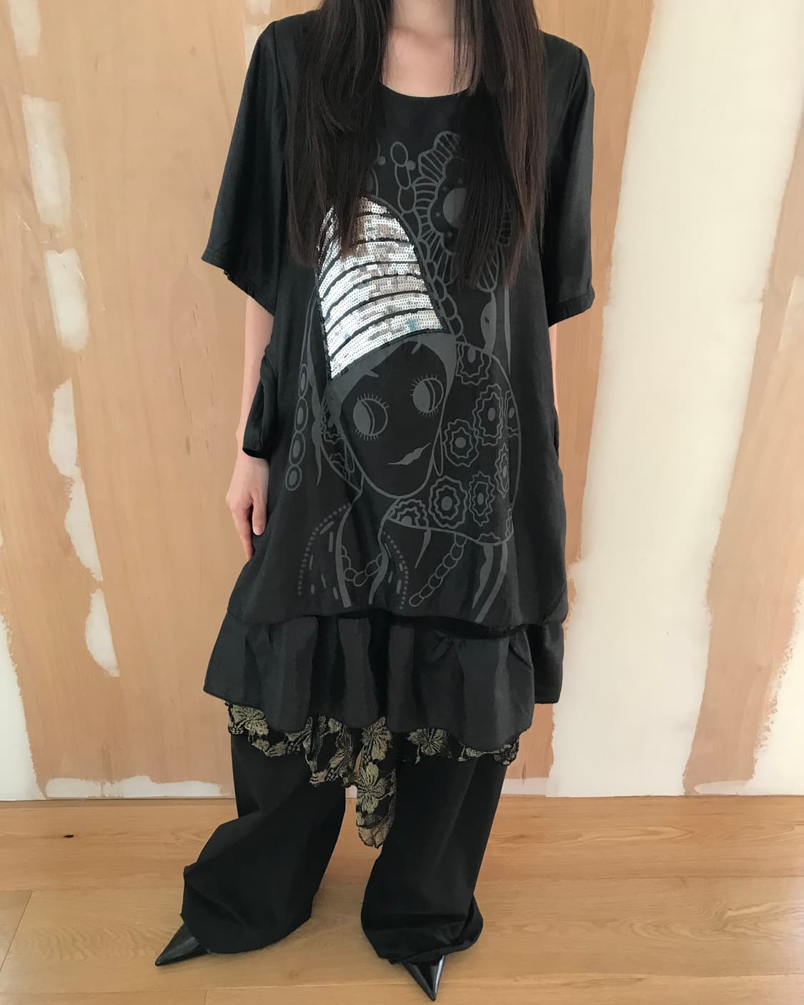 vintage pattern pocket one-piece 상품이미지5