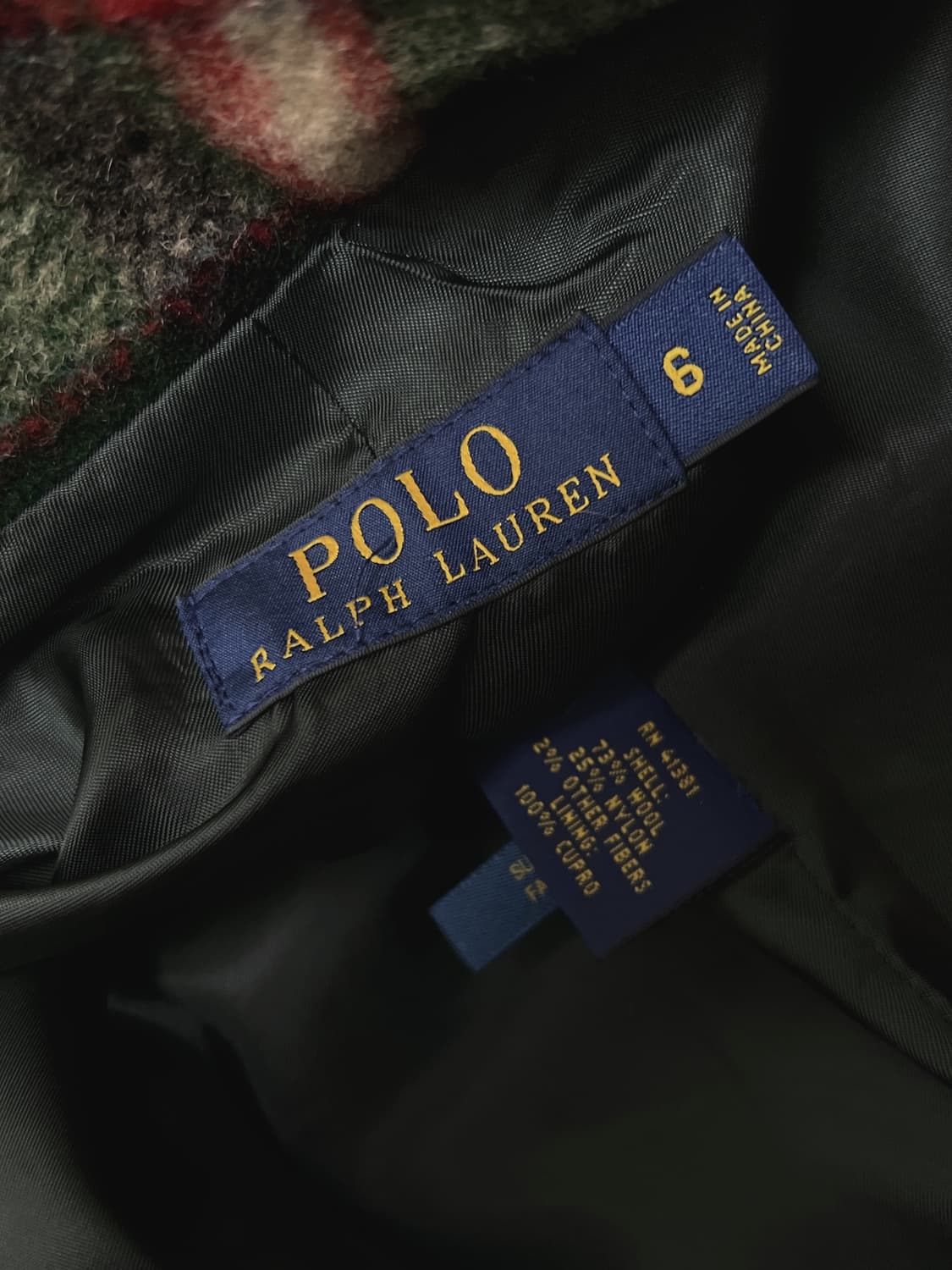 폴로 여성 타탄체크 울자켓 6 상품이미지6