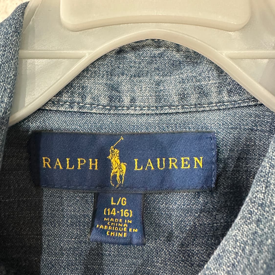 폴로랄프로렌 데님 청남방 여성M-L 상품이미지3