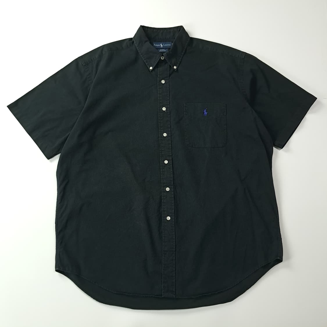 CJ045 XL 폴로 90s 블레이크핏 블랙 반팔셔츠 남방 상품이미지1